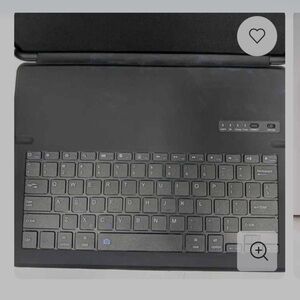 Black ProCase Keyboard Cover Case for Apple iPad Pro 12.9" with PENCIL AND CHGR